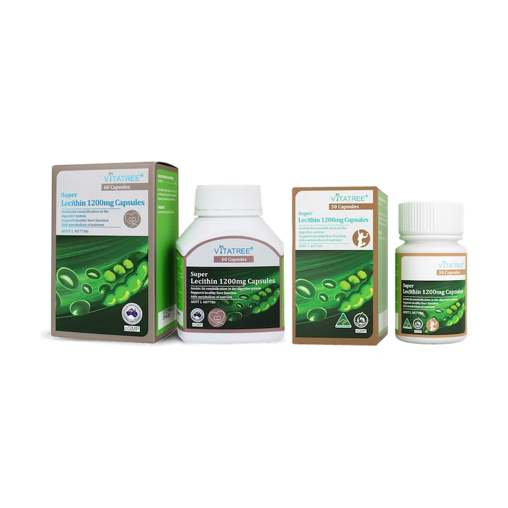 TPBVSK Vitatree Lecithin 1200mg - Hộp 60 viên chính hãng nhập khẩu | BLG
