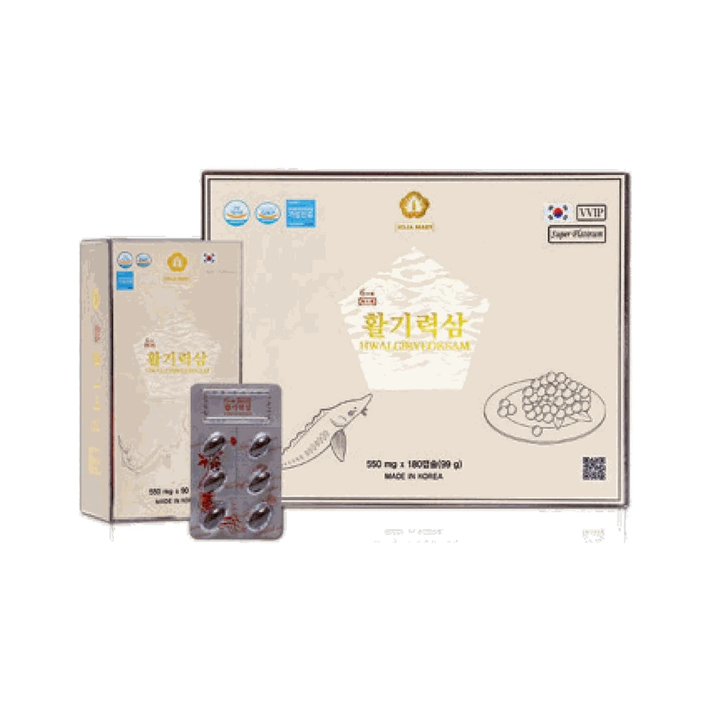 Viên Thiên Sâm Trứng Cá Tầm Hwalgiryeoksam - Hộp 180 viên chính hãng nhập khẩu | BLG