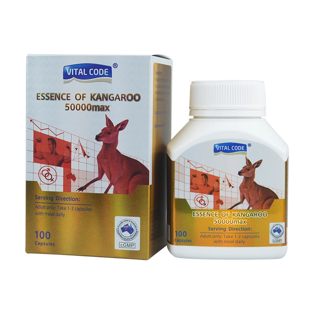 TPBVSK Vital Code Essence of Kangaroo 50000 Max - Hộp 100 viên chính hãng nhập khẩu | BLG
