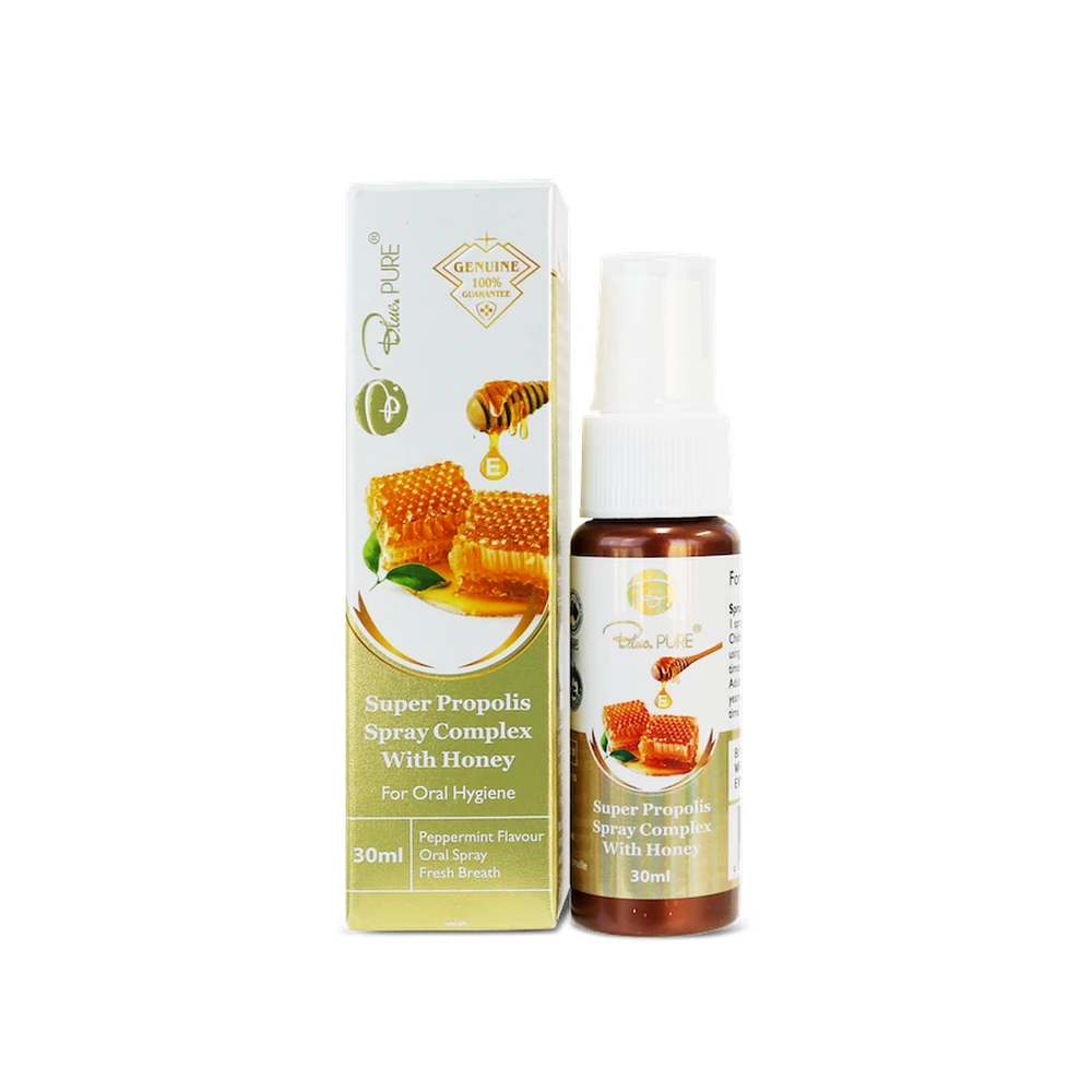 TPBVSK Bluepure Super Propolis Spray Complex with Honey - Chai 30ml chính hãng nhập khẩu | BLG