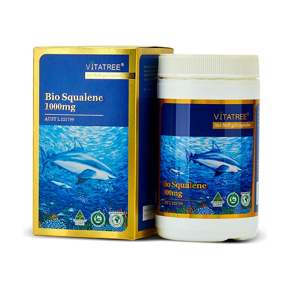 TPBVSK Vitatree Bio Squalene 1000mg - Hộp 365 viên chính hãng nhập khẩu | BLG