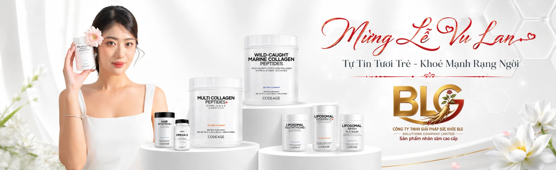 Mừng lễ Vu Lan - Collagen Codeage Mỹ, tự tin tươi trẻ khỏe mạnh rạng ngời