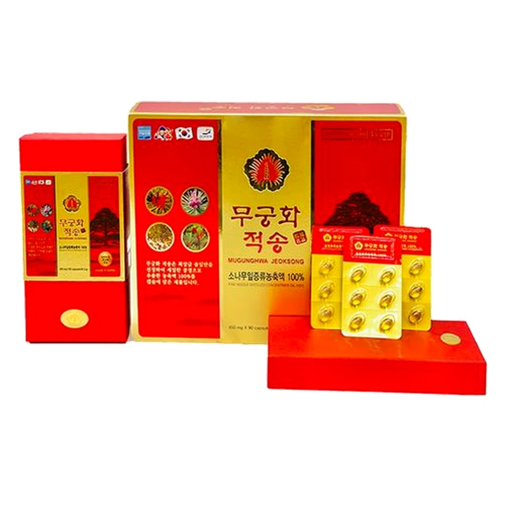 Tinh Dầu Thông Đỏ Mugunghwa Jeoksong Cao Cấp - Hộp 180 viên chính hãng nhập khẩu | BLG
