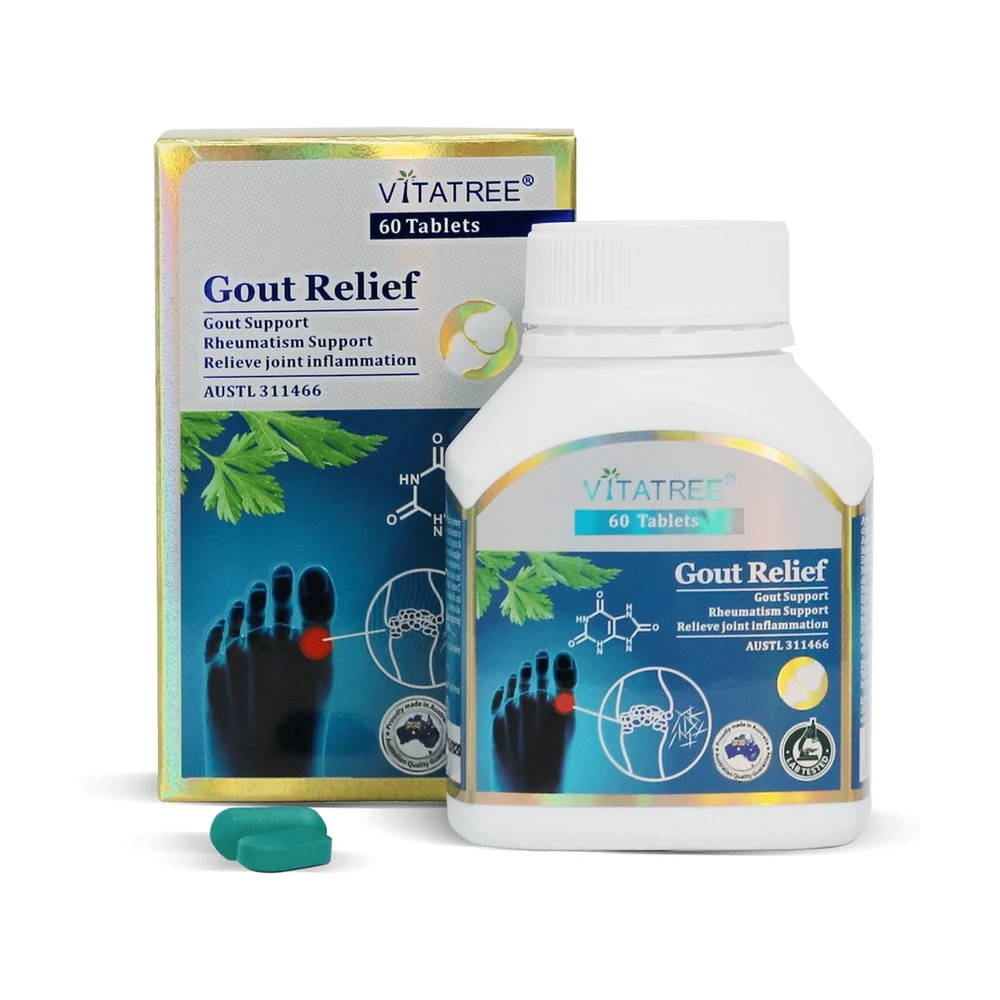 TPBVSK Vitatree Gout Relief - Hộp 60 viên chính hãng nhập khẩu | BLG