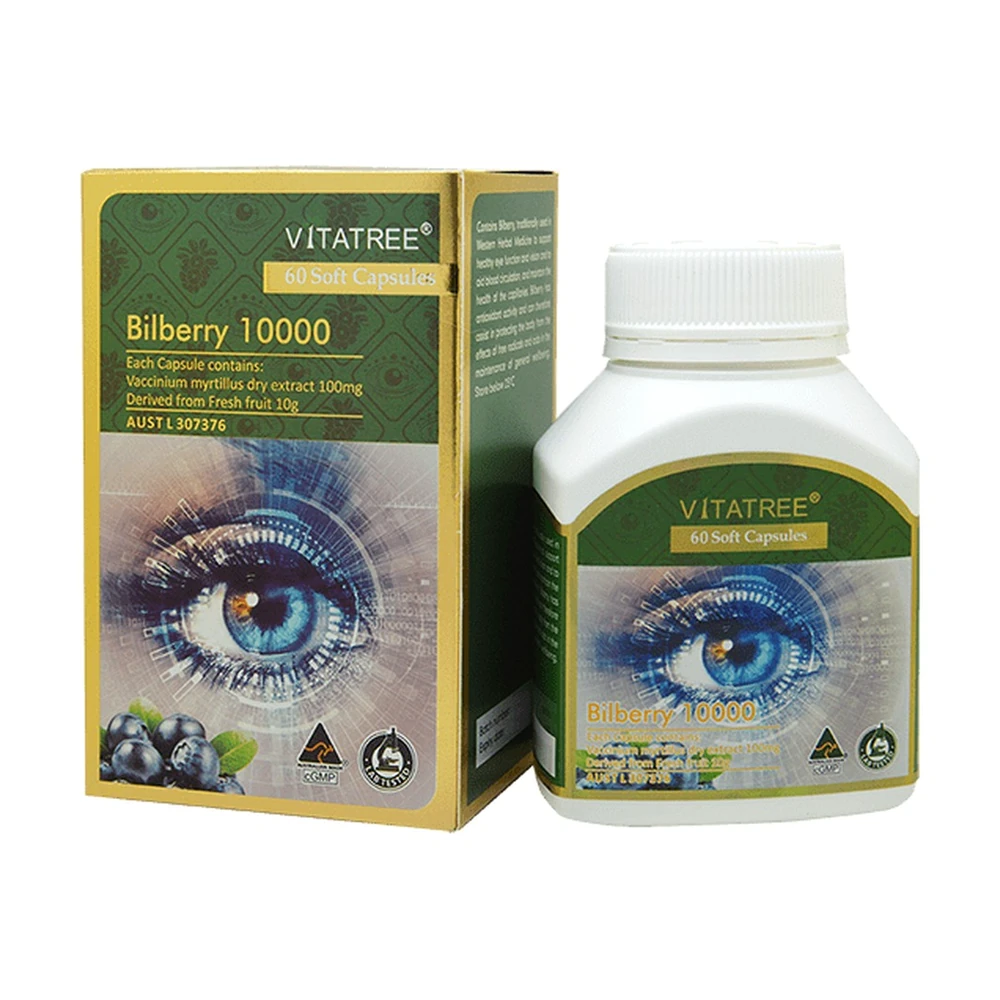 TPBVSK Vitatree Bilberry 10000 - Hộp 60 viên chính hãng nhập khẩu | BLG