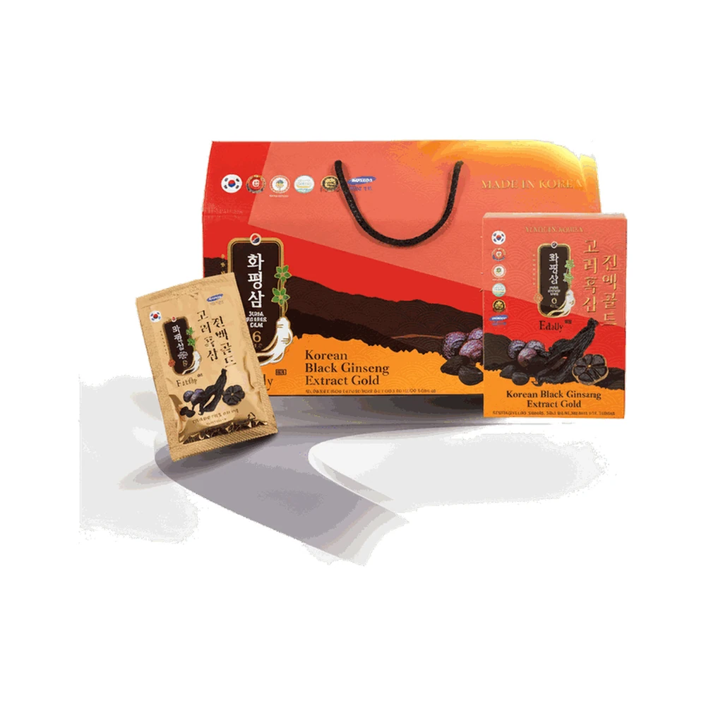 Hắc sâm tỏi đen Edally - Hộp 30 gói x 50ml chính hãng nhập khẩu | BLG