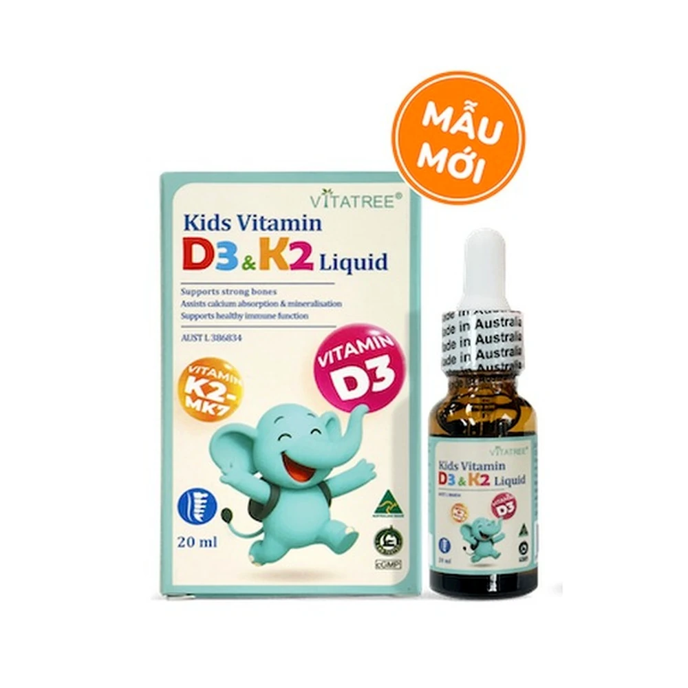TPBVSK Vitatree Kids D3K2 Liquid - Lọ 20ml chính hãng nhập khẩu | BLG