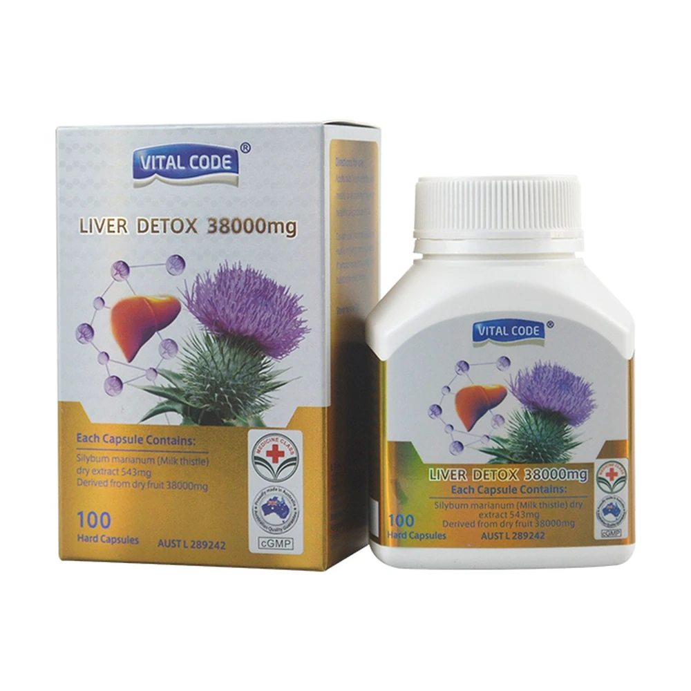 TPBVSK Vital Code Liver Detox 38000mg - Hộp 100 viên chính hãng nhập khẩu | BLG