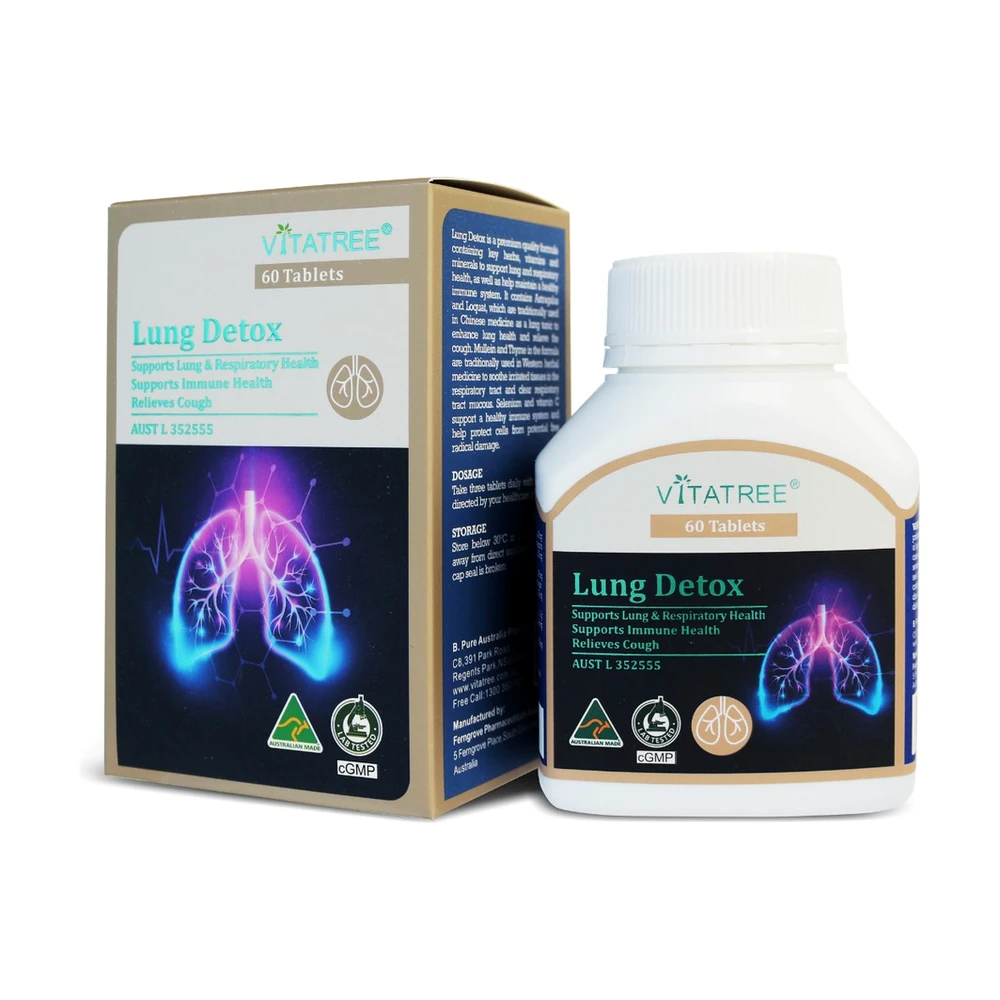 TPBVSK Vitatree Lung Detox - Hộp 60 viên chính hãng nhập khẩu | BLG
