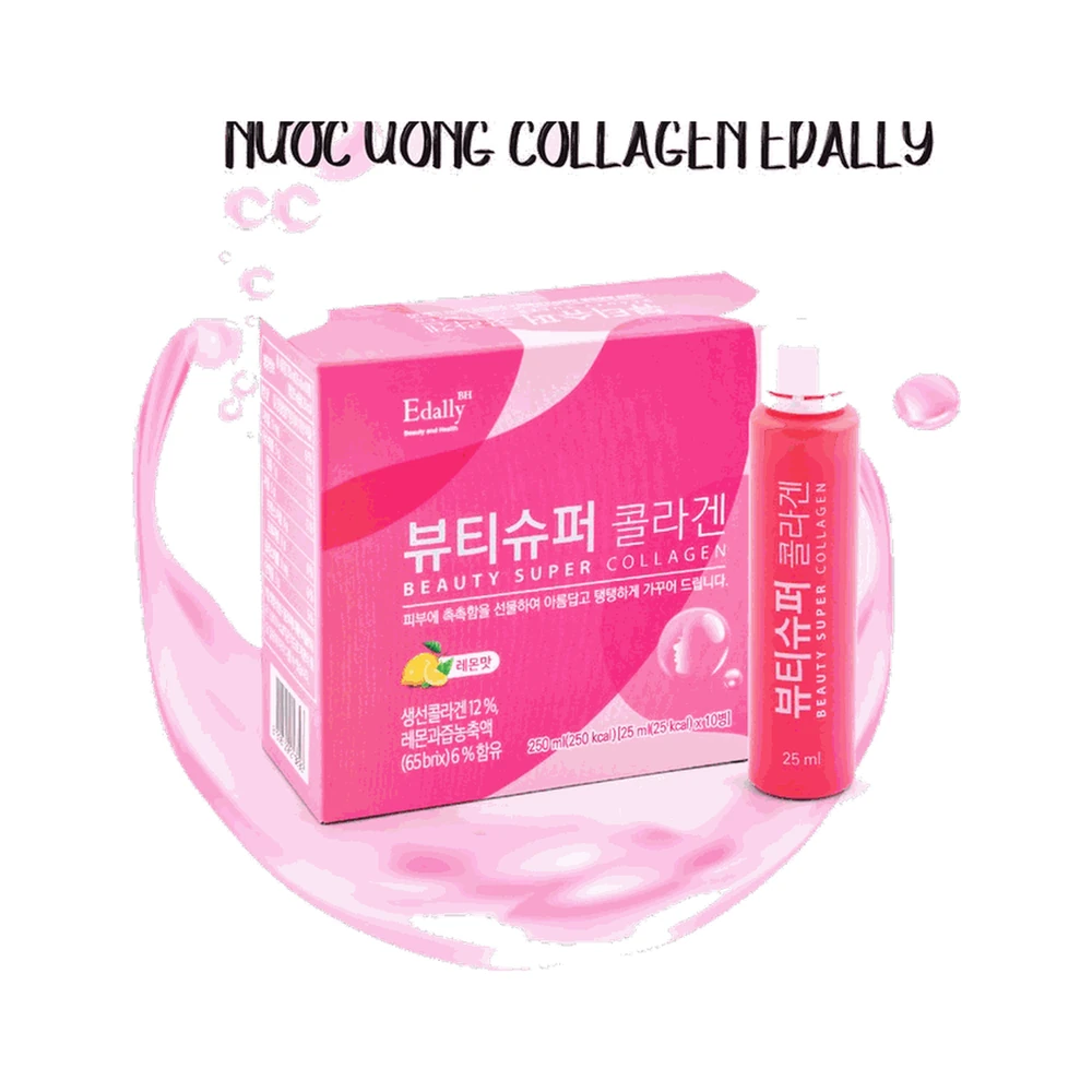 Nước uống Collagen Edally - Hộp 10 lọ x 25ml chính hãng nhập khẩu | BLG