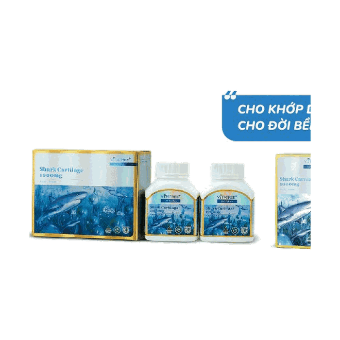 Sụn Vi Cá Mập 1000mg Vitatree Cho Xương Khớp Dẻo Dai